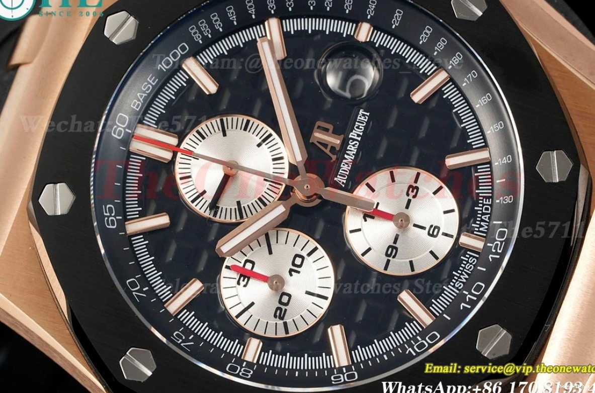 CER RSF 44mm A3126 Blk Oak Royal Offshore RU Wht RG 0419